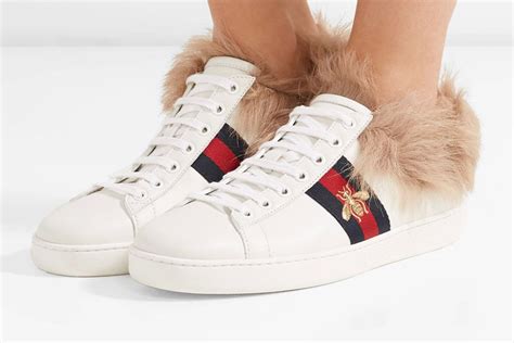 buy gucci shoes sneakers|gucci fur sneakers women's.